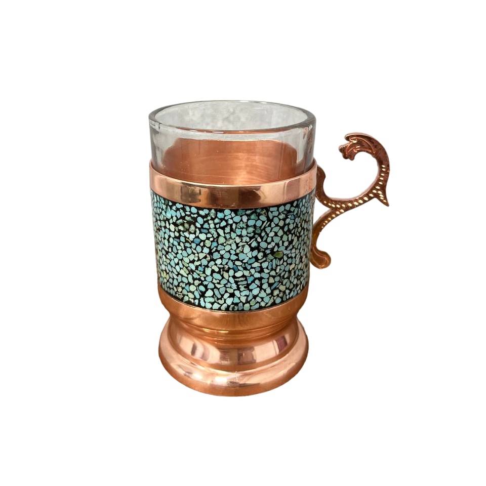 Turquoise Tea Glass
